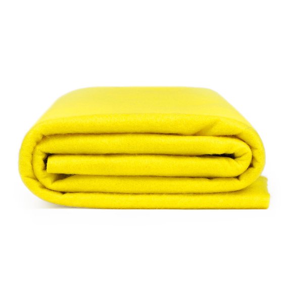 Flic Flac - 72" Wide Acrylic Felt Fabric - Neon Yellow - Sheet For Projects Sold By The Yard