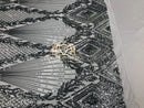 4 Way Stretch - Silver - Triangle Design Sequins Fabric Embroidered Mesh Sold By The Yard