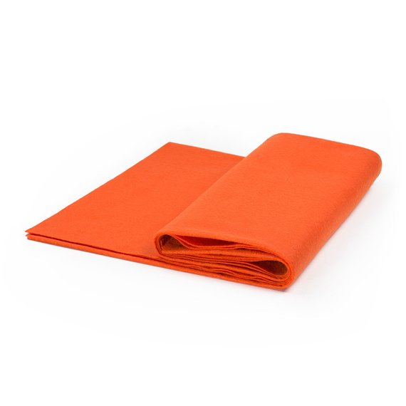 Flic Flac - 72" Wide Acrylic Felt Fabric - Orange -  Sheet For Projects Sold By The Yard