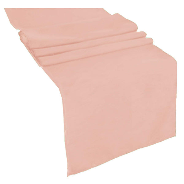 Table Runner ( Peach ) Polyester 12x72 Inches Great Quality Tablecloth for all Occasions