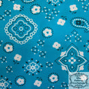 Poly Cotton Print Bandana 60 Inch Fabric  - Fabric Bandana Print By The Yard