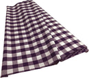 Checkered Poplin - Purple - Polyester Poplin Flat Fold Solid Color 60" Fabric Bolt By Yard