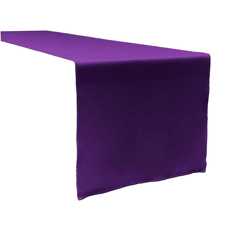 Table Runner ( Purple ) Polyester 12x72 Inches Great Quality Tablecloth for all Occasions