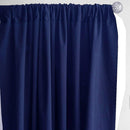 5 Feet x 10 Feet Royal Blue Polyester Poplin Backdrop Drape Curtain Photography Event Decor 1 Pair