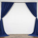 5 Feet x 10 Feet Royal Blue Polyester Poplin Backdrop Drape Curtain Photography Event Decor 1 Pair