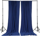 5 Feet x 10 Feet Royal Blue Polyester Poplin Backdrop Drape Curtain Photography Event Decor 1 Pair
