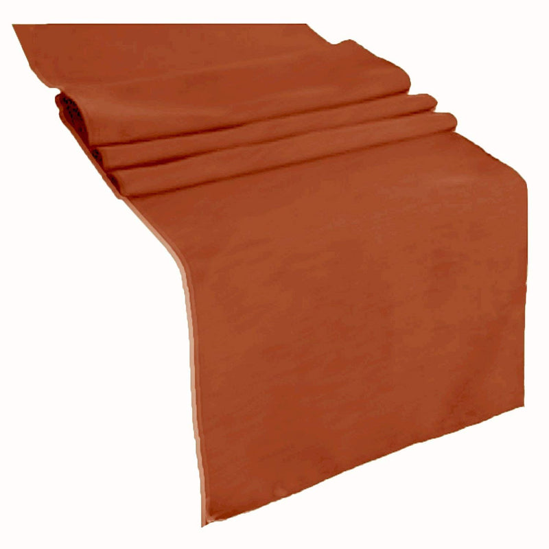Table Runner ( Rust ) Polyester 12x72 Inches Great Quality Tablecloth for all Occasions