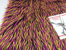 Faux Fur Fabric - Two Tone Spikes Multi-Color Decoration Soft Furry Fabric 60" Wide By The Yard