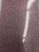 Vinyl Fabric - Pink Shiny Sparkle Glitter Leather PVC - Upholstery By The Yard