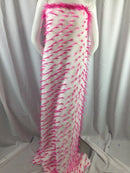 Faux Fur Fabric Two Tone Spikes Multi-Color Decoration Soft Furry Fabric -  60" Wide By The Yard