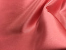 Stretch 60" Charmeuse Satin Fabric - CORAL - Super Soft Silky Satin Sold By The Yard