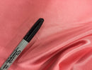 Stretch 60" Charmeuse Satin Fabric - CORAL - Super Soft Silky Satin Sold By The Yard