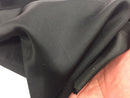 Stretch 60" Charmeuse Satin Fabric - BLACK- Super Soft Silky Satin Sold By The Yard