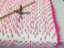 Faux Fur Fabric Two Tone Spikes Multi-Color Decoration Soft Furry Fabric -  60" Wide By The Yard
