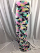 Faux Fur Fabric - Multi-Color Decoration Soft Furry Fabric -  60" Wide Sold By The Yard