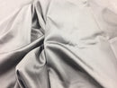 Stretch 60" Charmeuse Satin Fabric - GRAY - Super Soft Silky Satin Sold By The Yard
