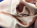 Stretch 60" Charmeuse Satin Fabric - SALMON - Super Soft Silky Satin Sold By The Yard