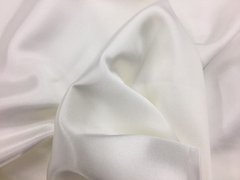 Stretch 60" Charmeuse Satin Fabric - Ivory and 101 - 70 yards each roll Super Soft Silky Satin