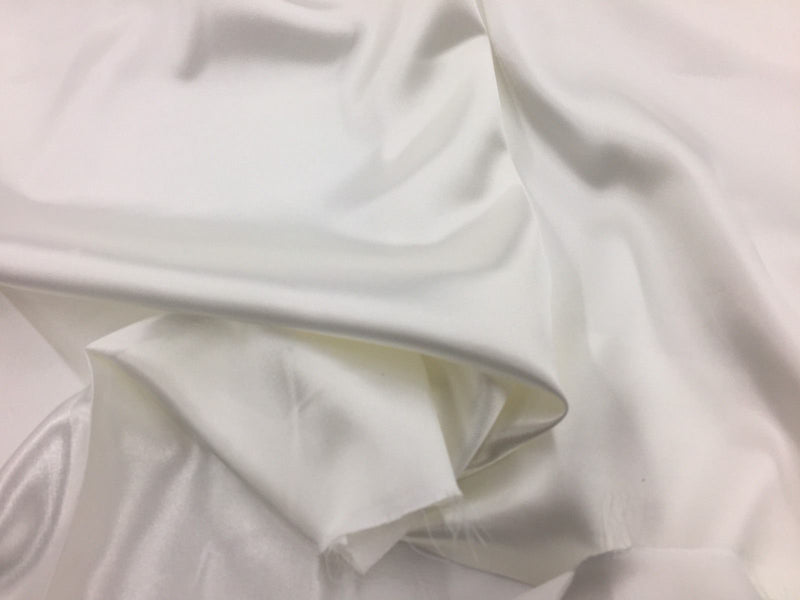 Stretch 60" Charmeuse Satin Fabric - Ivory and 101 - 70 yards each roll Super Soft Silky Satin