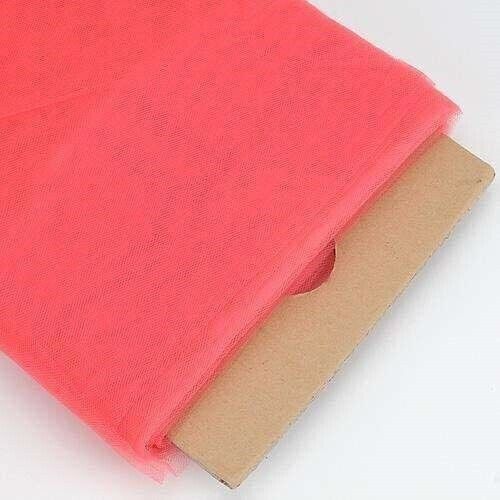 Tulle Bolt Fabric - Coral - 54" - 40 Yard 100% Polyester Fabric Tulle Fabric Bolt Roll