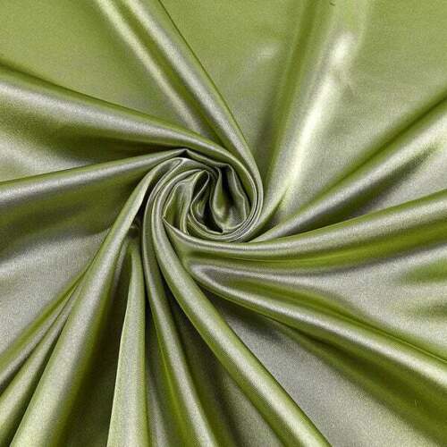Stretch 60" Charmeuse Satin Fabric - SAGE - Super Soft Silky Satin Sold By The Yard