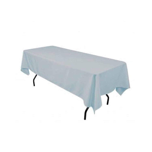 Steel Blue 60" Rectangular Tablecloth Polyester Rectangular Cloth Table Covers for All Events